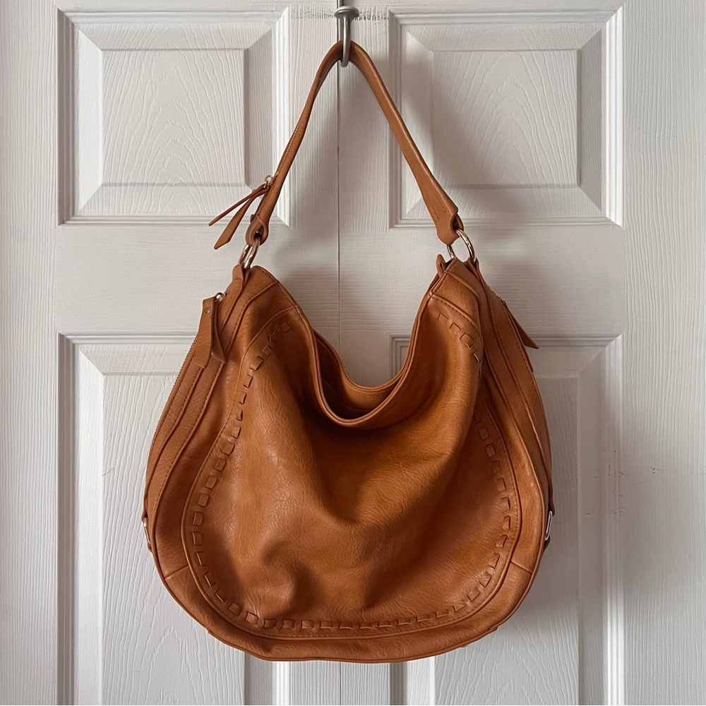 Urban Expressions Vegan Leather Hobo Shoulder Bag
